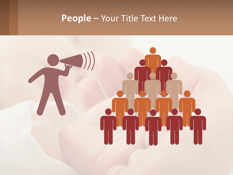 A Person Holding A Baby In Their Hands PowerPoint Template