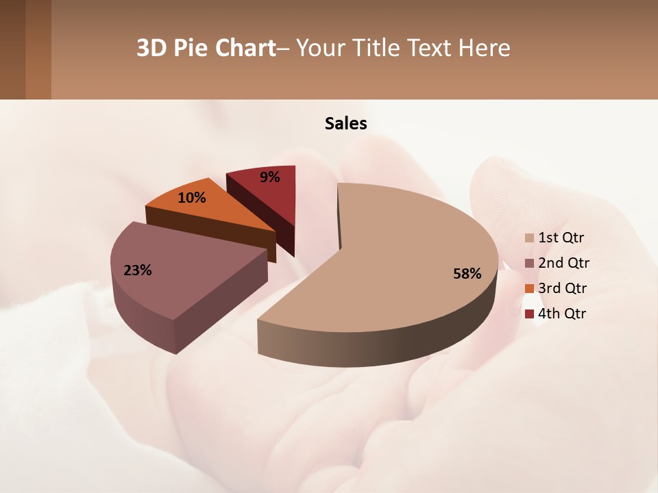 A Person Holding A Baby In Their Hands PowerPoint Template