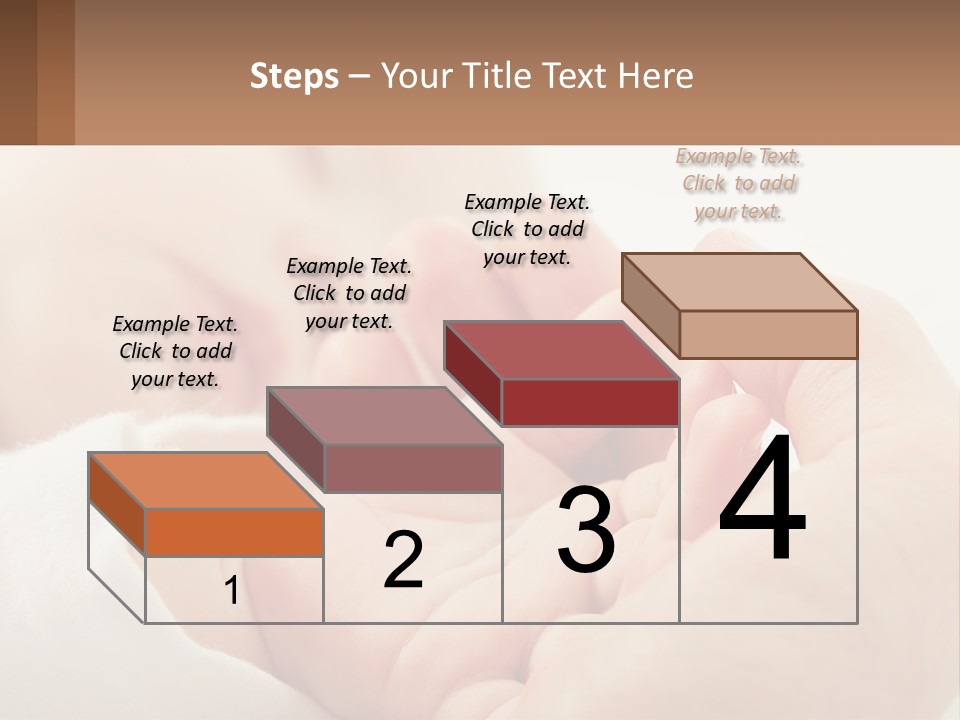 A Person Holding A Baby In Their Hands PowerPoint Template