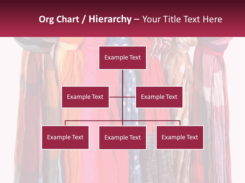 A Bunch Of Scarves Hanging On A Rack PowerPoint Template