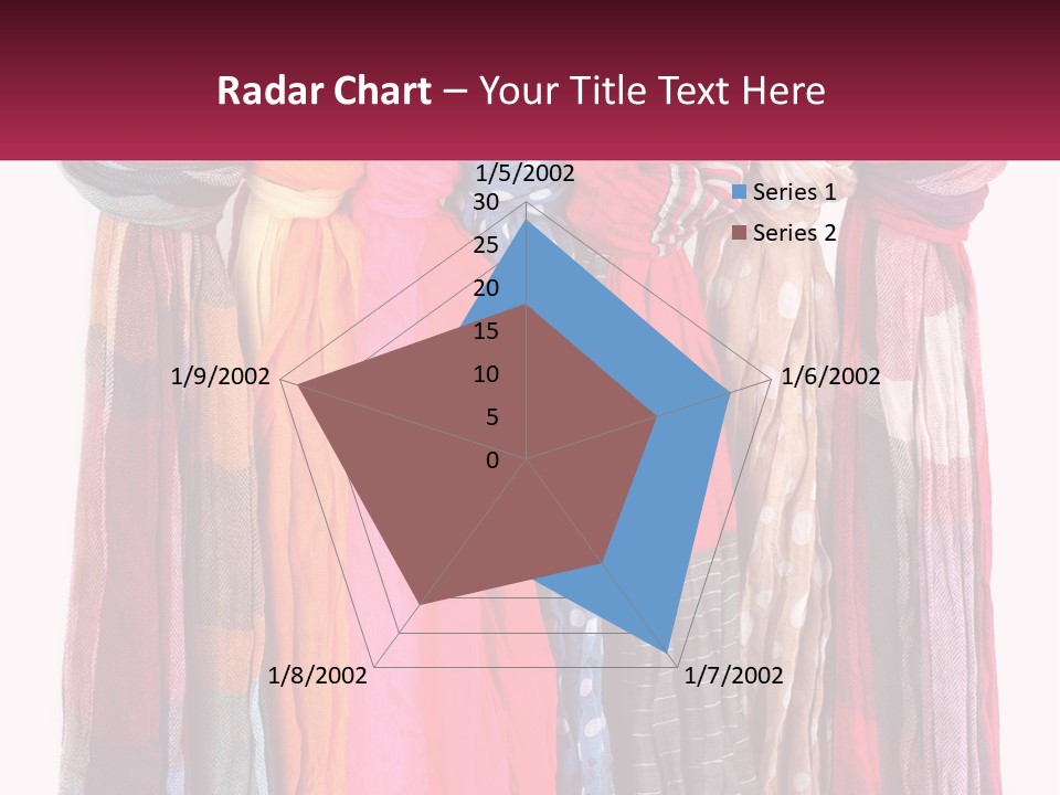 A Bunch Of Scarves Hanging On A Rack PowerPoint Template