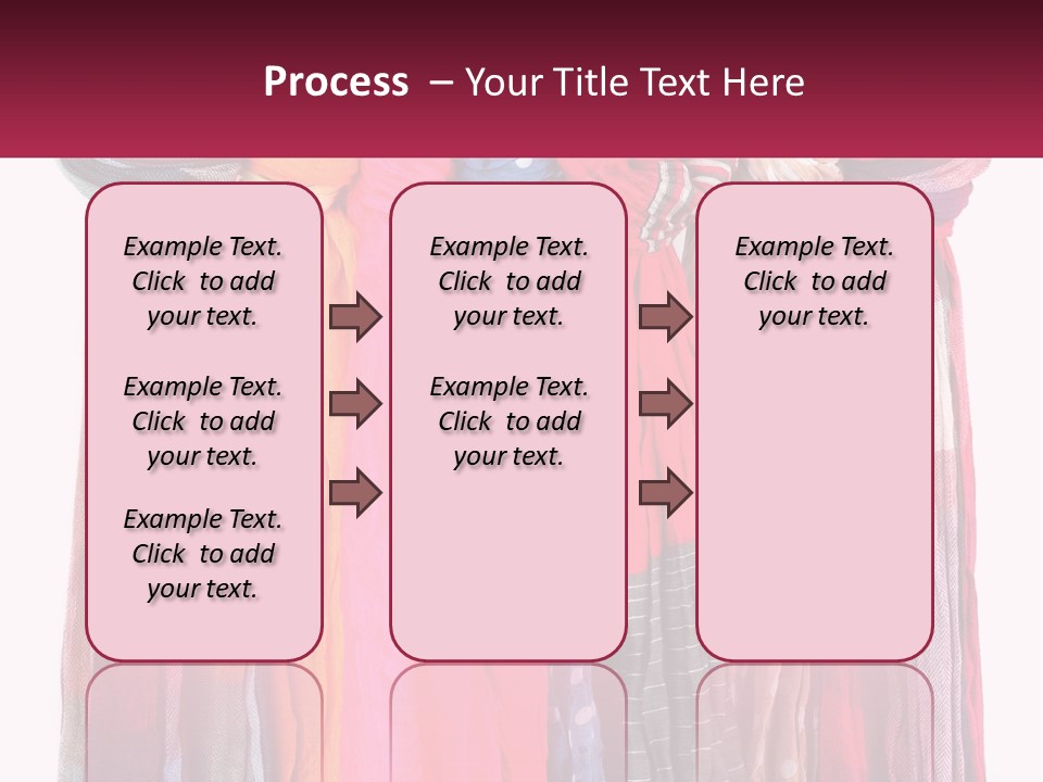 A Bunch Of Scarves Hanging On A Rack PowerPoint Template