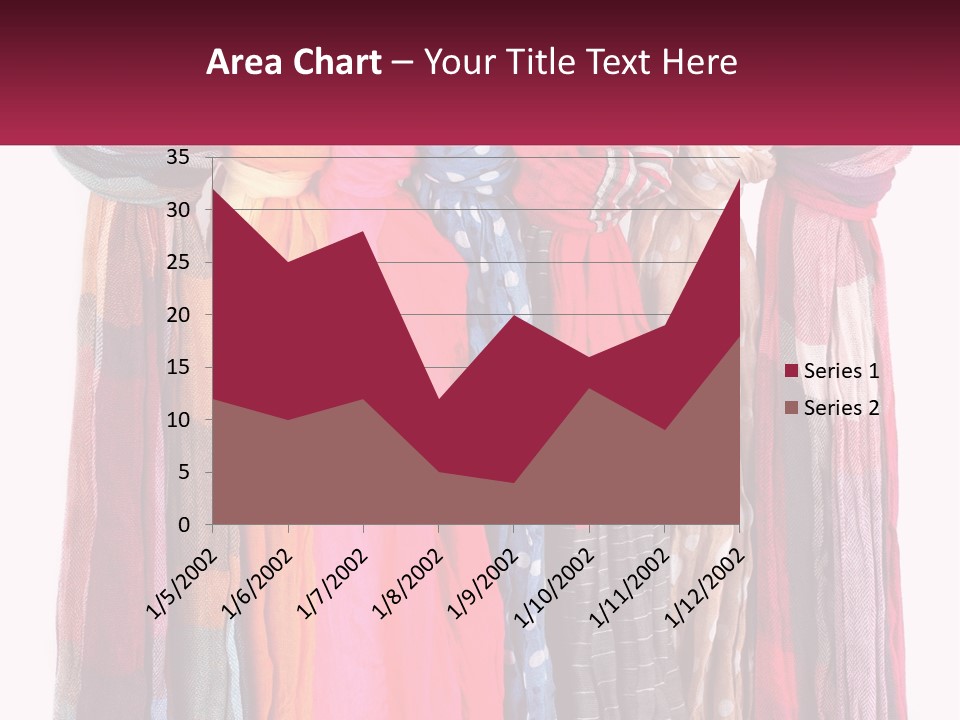 A Bunch Of Scarves Hanging On A Rack PowerPoint Template