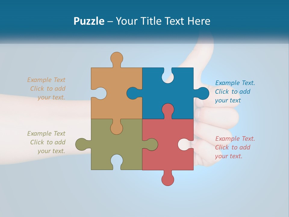 A Hand Giving A Thumbs Up With A Blue Background PowerPoint Template