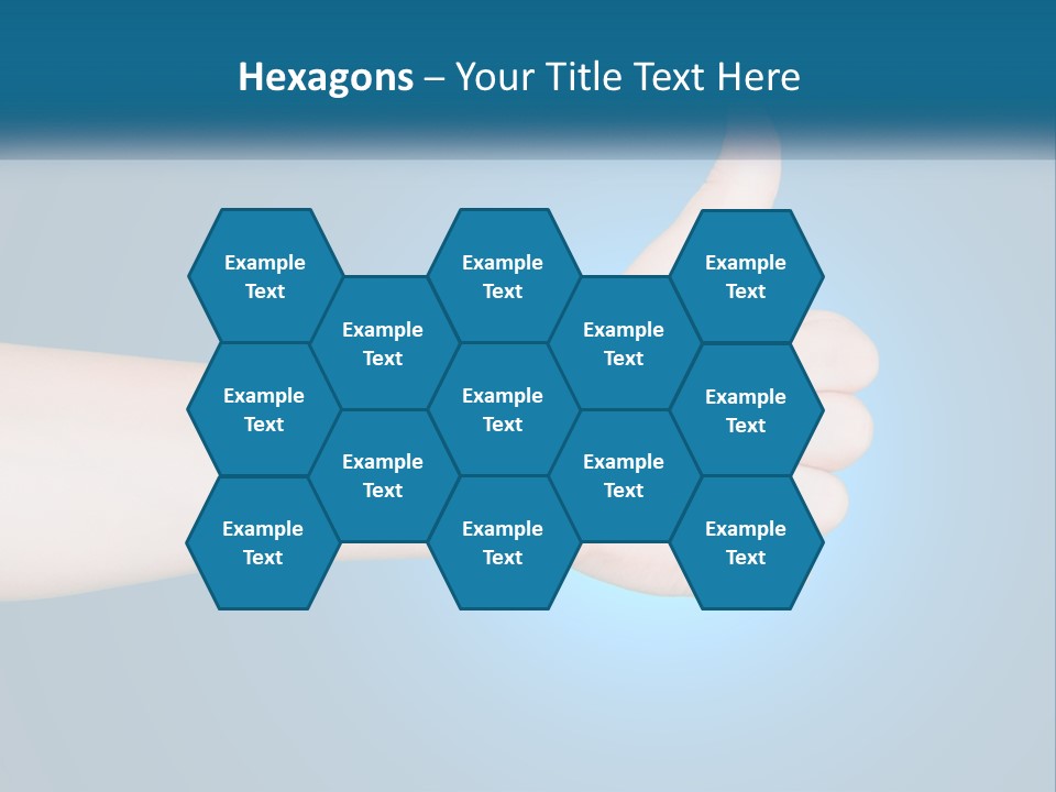 A Hand Giving A Thumbs Up With A Blue Background PowerPoint Template