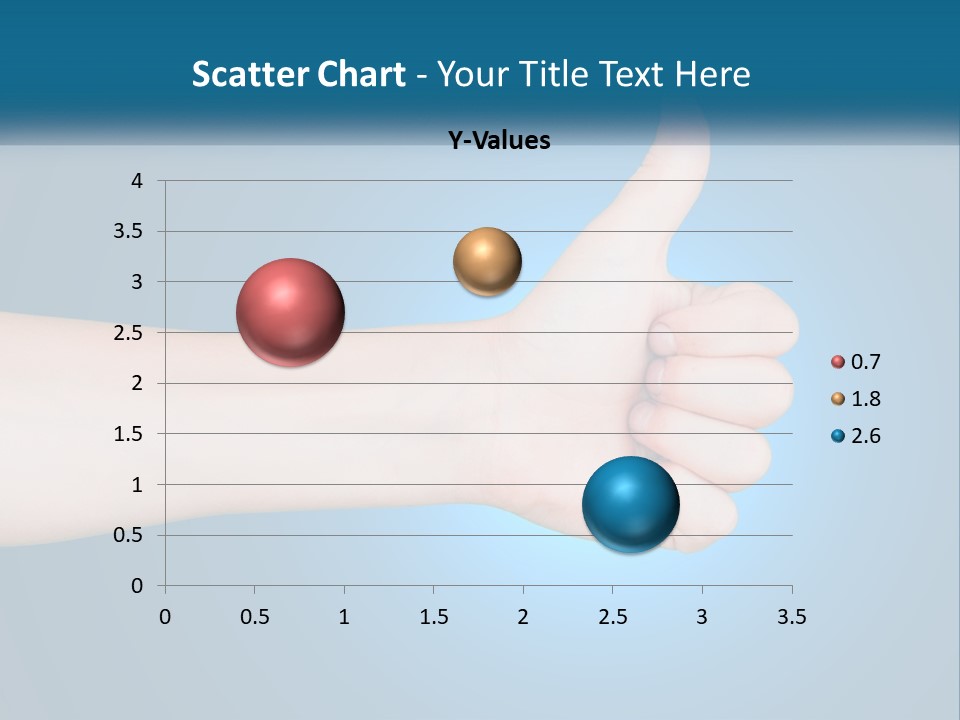 A Hand Giving A Thumbs Up With A Blue Background PowerPoint Template