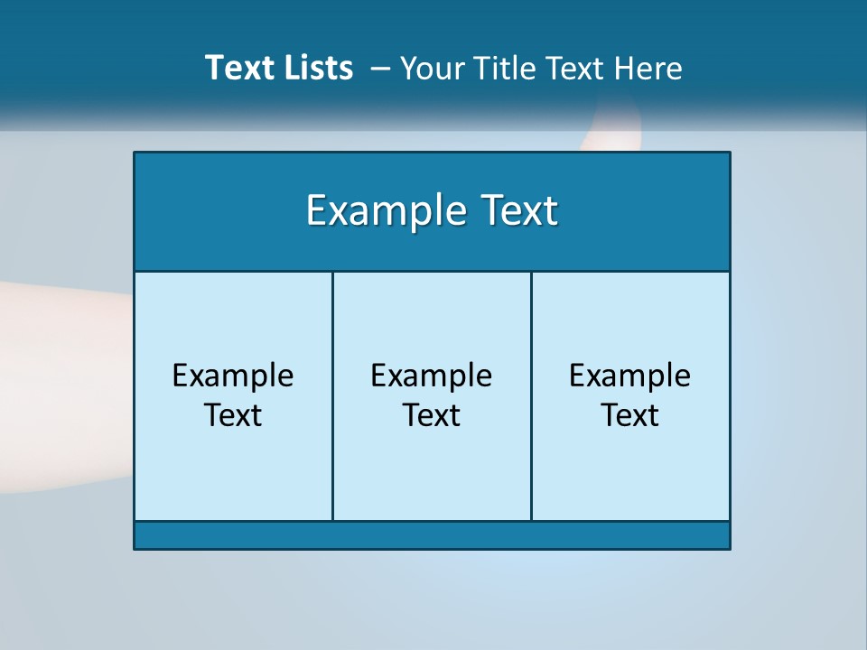 A Hand Giving A Thumbs Up With A Blue Background PowerPoint Template