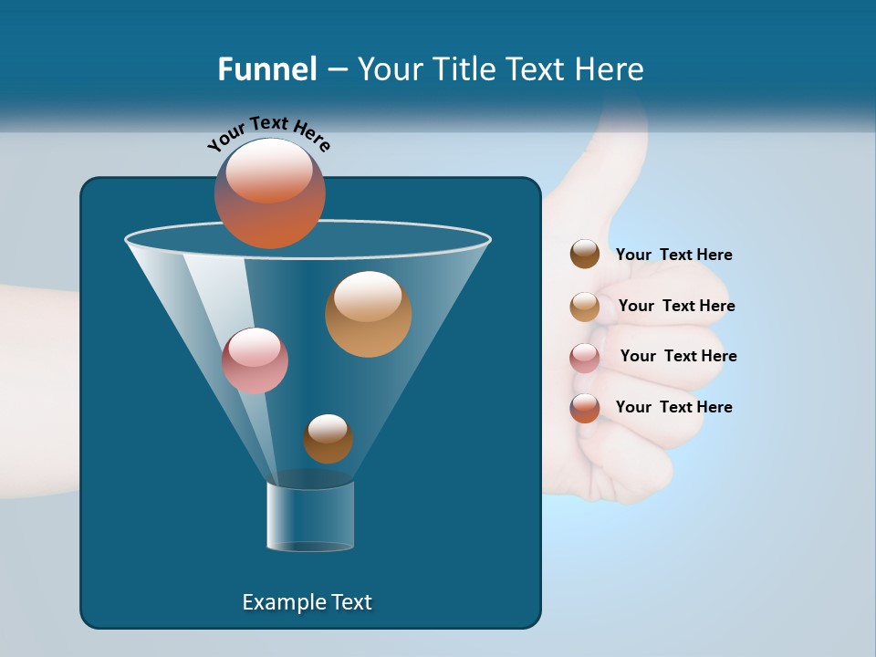 A Hand Giving A Thumbs Up With A Blue Background PowerPoint Template