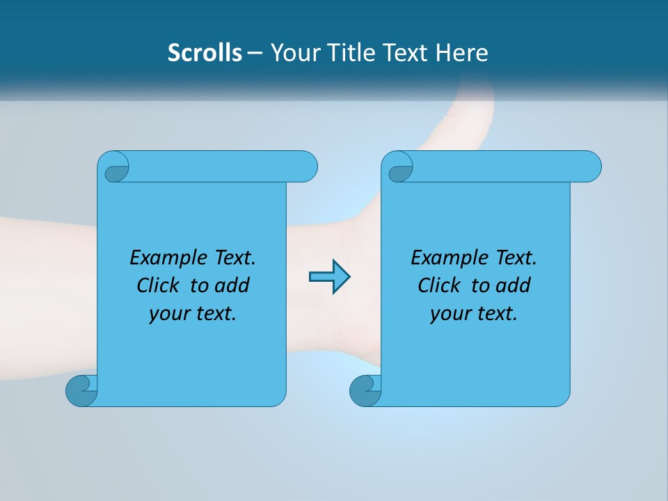 A Hand Giving A Thumbs Up With A Blue Background PowerPoint Template