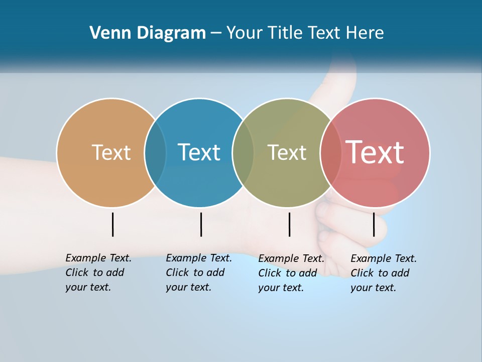 A Hand Giving A Thumbs Up With A Blue Background PowerPoint Template