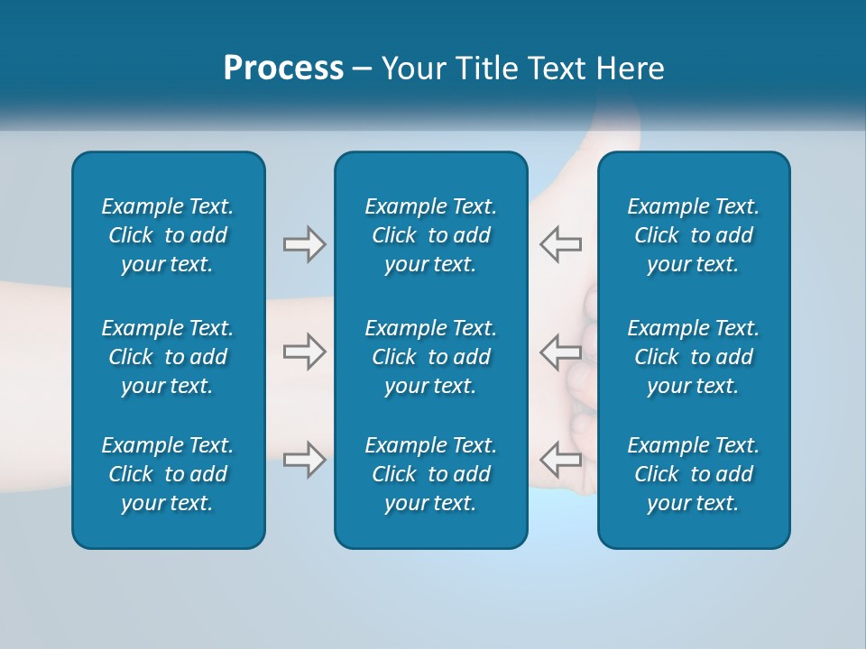 A Hand Giving A Thumbs Up With A Blue Background PowerPoint Template
