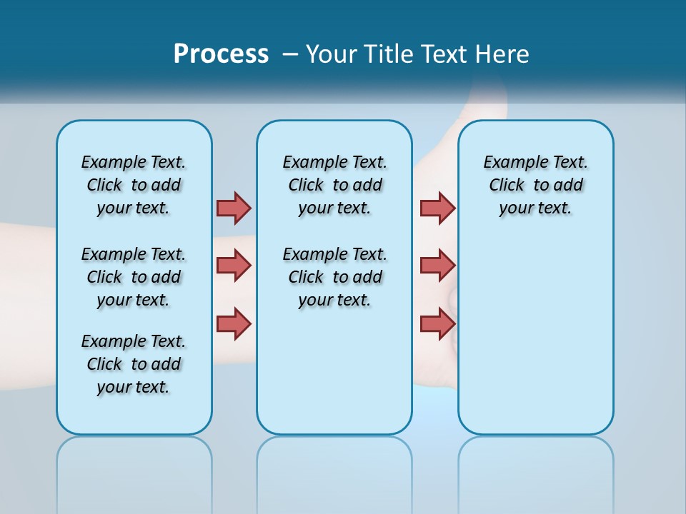 A Hand Giving A Thumbs Up With A Blue Background PowerPoint Template