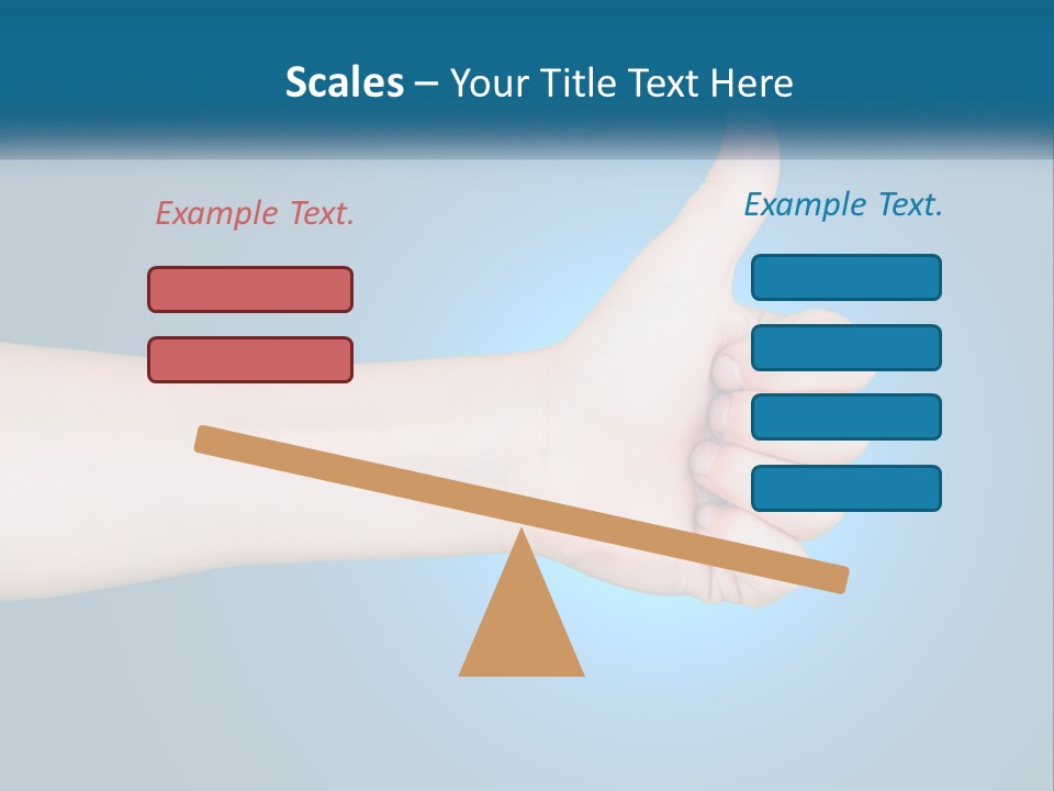 A Hand Giving A Thumbs Up With A Blue Background PowerPoint Template