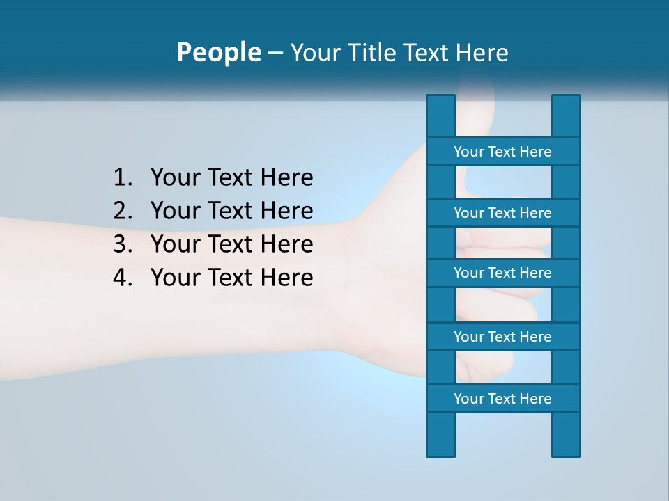 A Hand Giving A Thumbs Up With A Blue Background PowerPoint Template