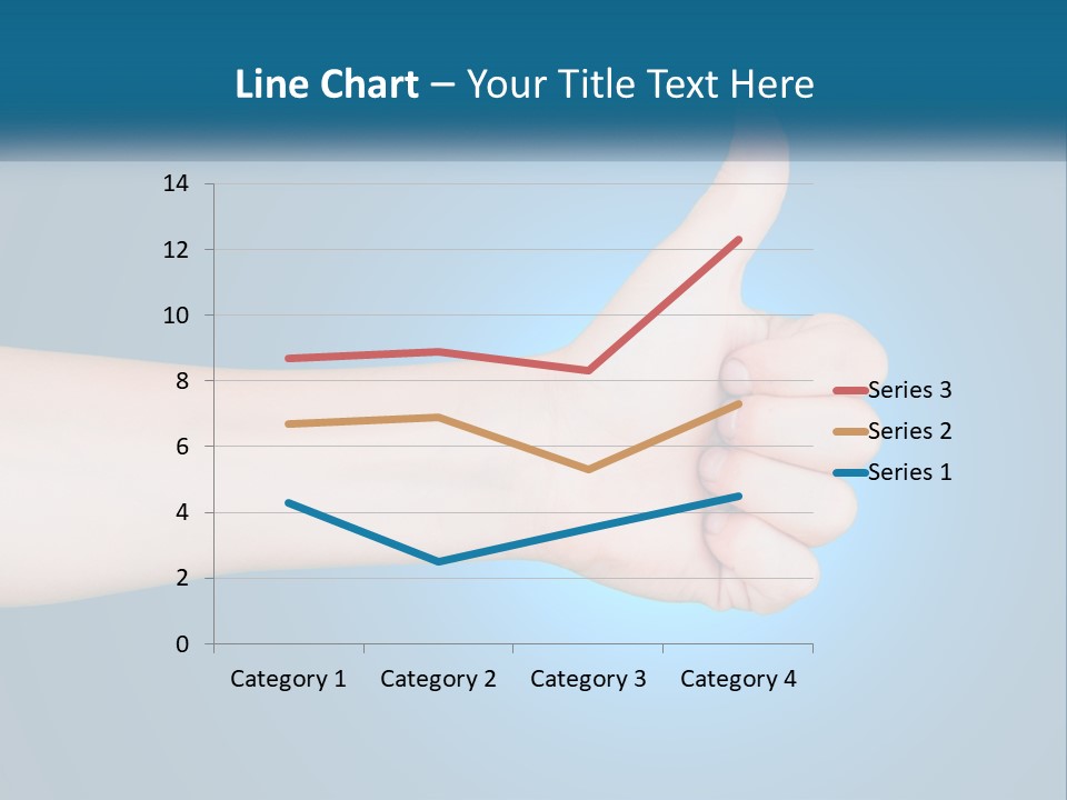 A Hand Giving A Thumbs Up With A Blue Background PowerPoint Template