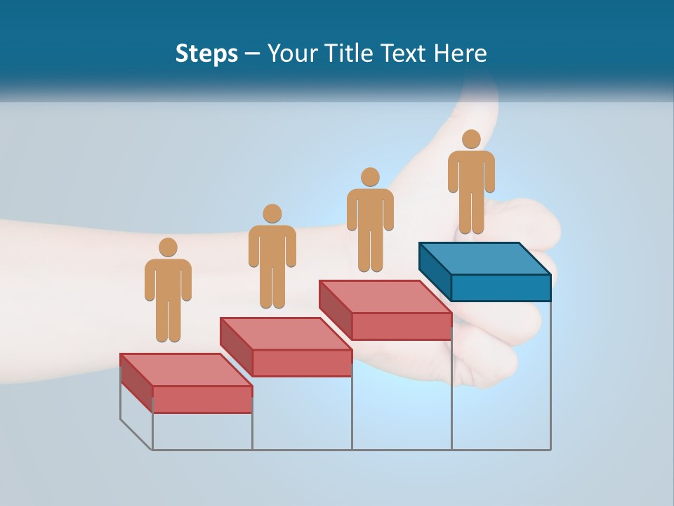A Hand Giving A Thumbs Up With A Blue Background PowerPoint Template