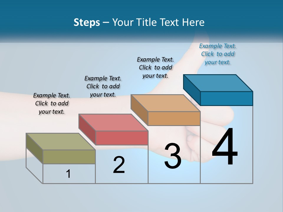 A Hand Giving A Thumbs Up With A Blue Background PowerPoint Template