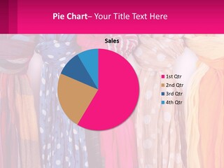 A Bunch Of Scarves Are Lined Up In A Row PowerPoint Template