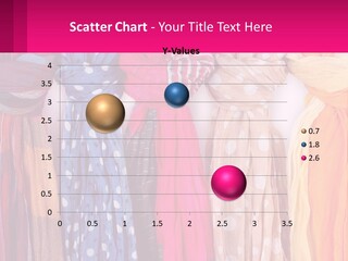 A Bunch Of Scarves Are Lined Up In A Row PowerPoint Template