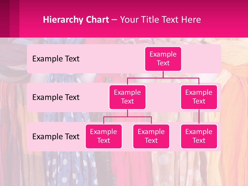 A Bunch Of Scarves Are Lined Up In A Row PowerPoint Template