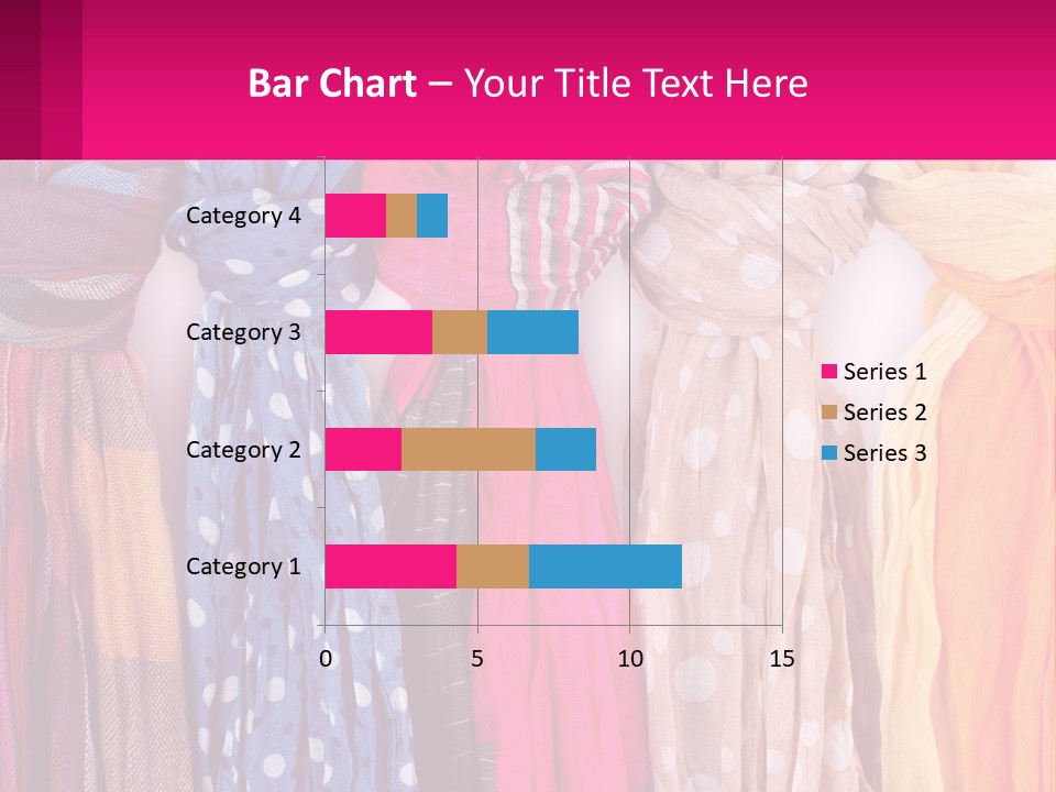 A Bunch Of Scarves Are Lined Up In A Row PowerPoint Template