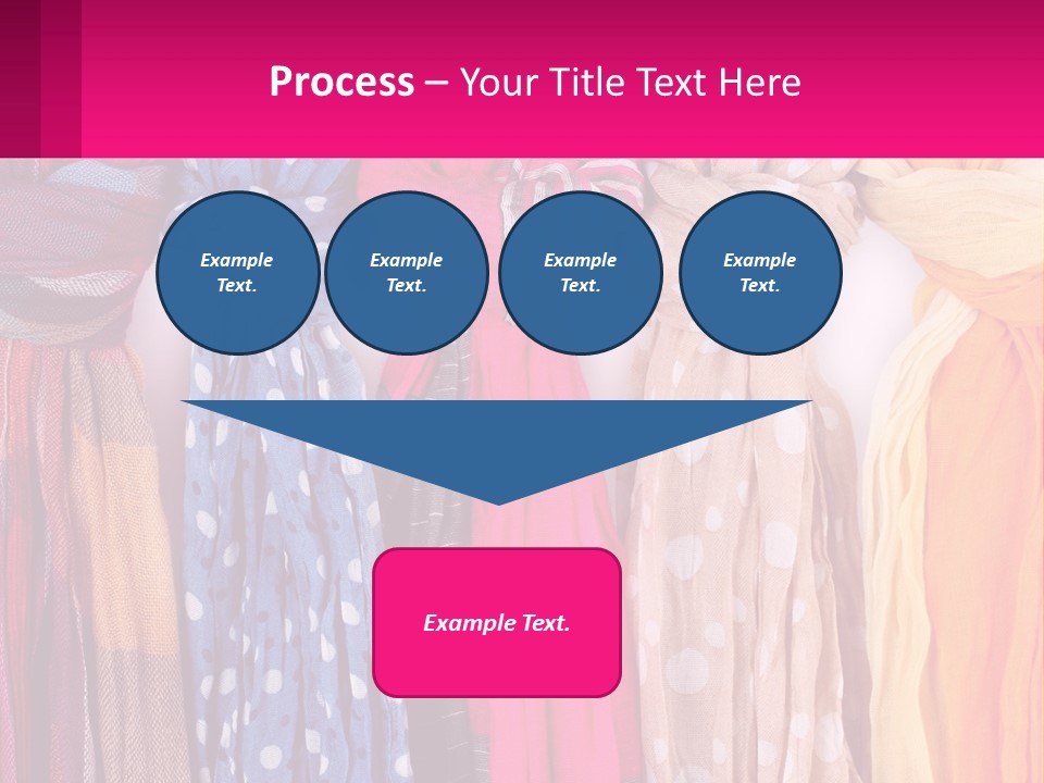 A Bunch Of Scarves Are Lined Up In A Row PowerPoint Template