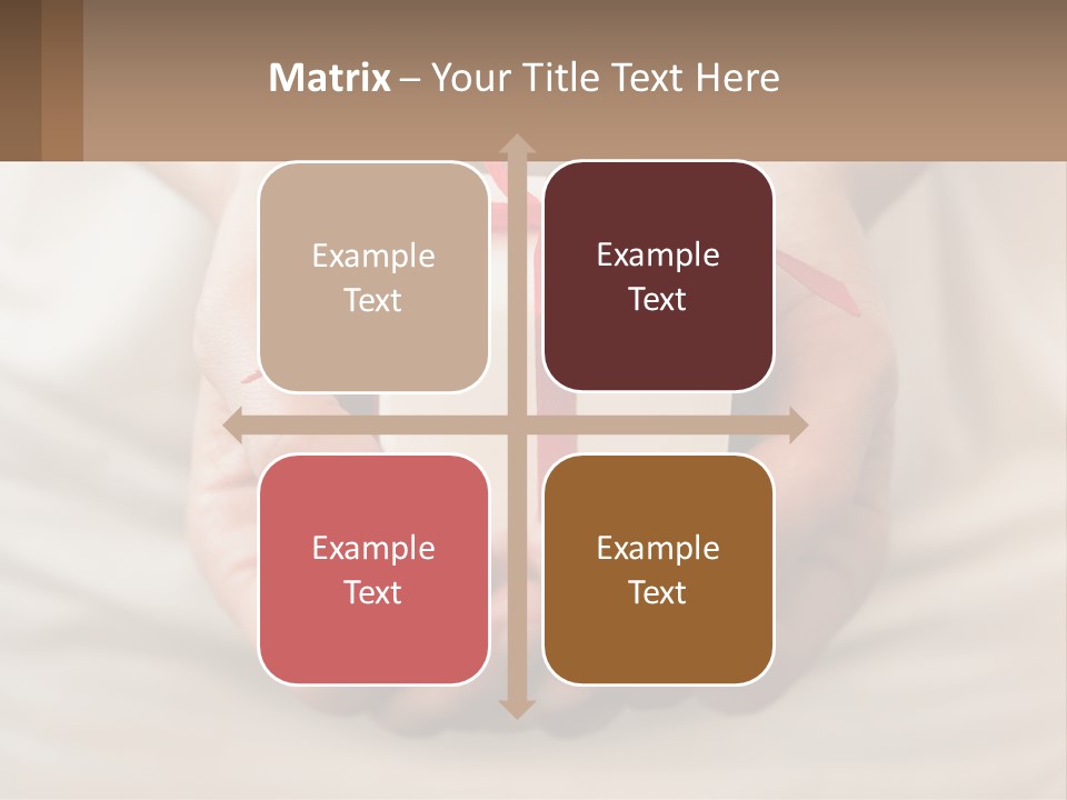 A Person Holding A Present In Their Hands PowerPoint Template