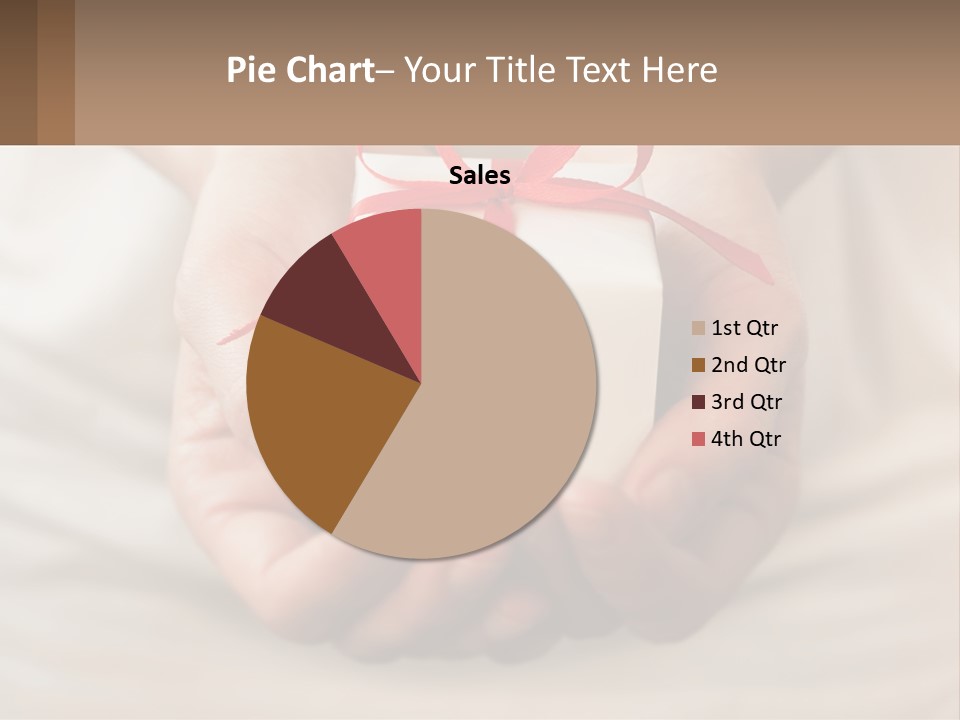 A Person Holding A Present In Their Hands PowerPoint Template