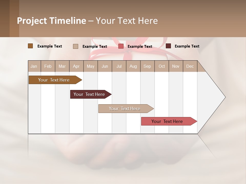 A Person Holding A Present In Their Hands PowerPoint Template
