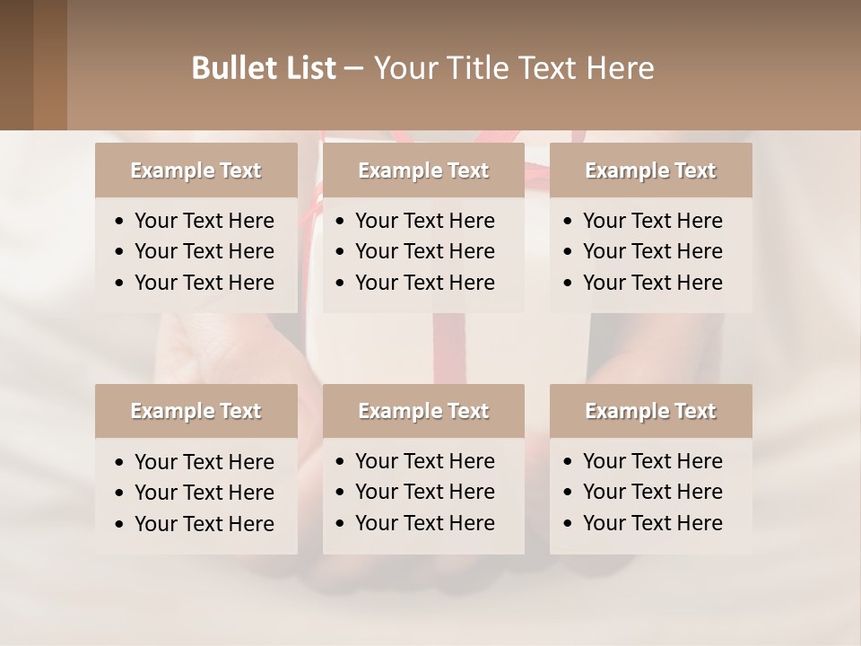 A Person Holding A Present In Their Hands PowerPoint Template