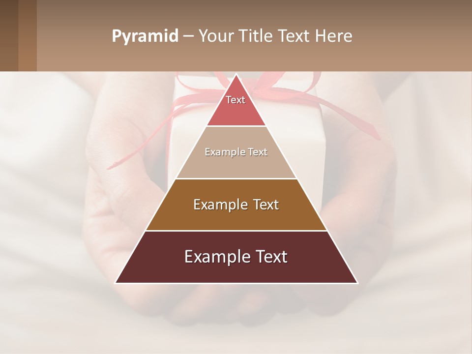 A Person Holding A Present In Their Hands PowerPoint Template