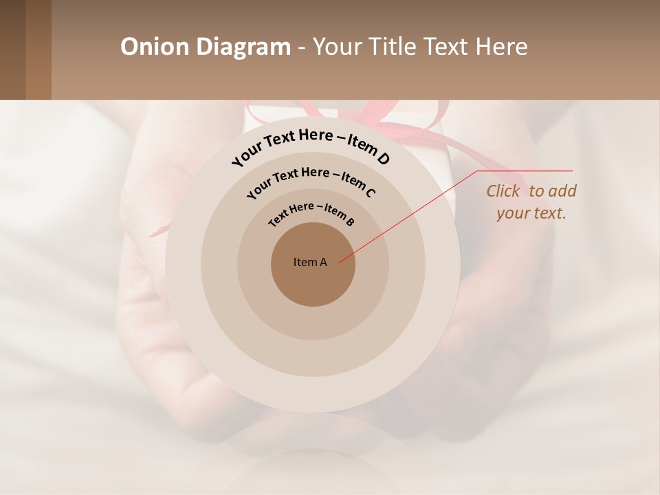 A Person Holding A Present In Their Hands PowerPoint Template