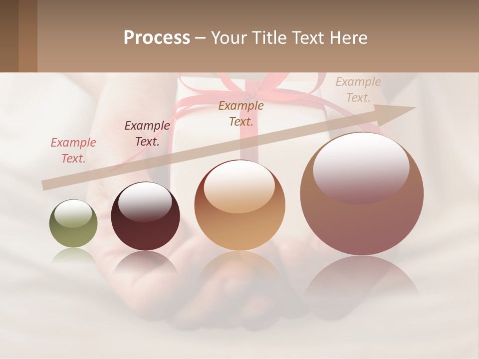 A Person Holding A Present In Their Hands PowerPoint Template