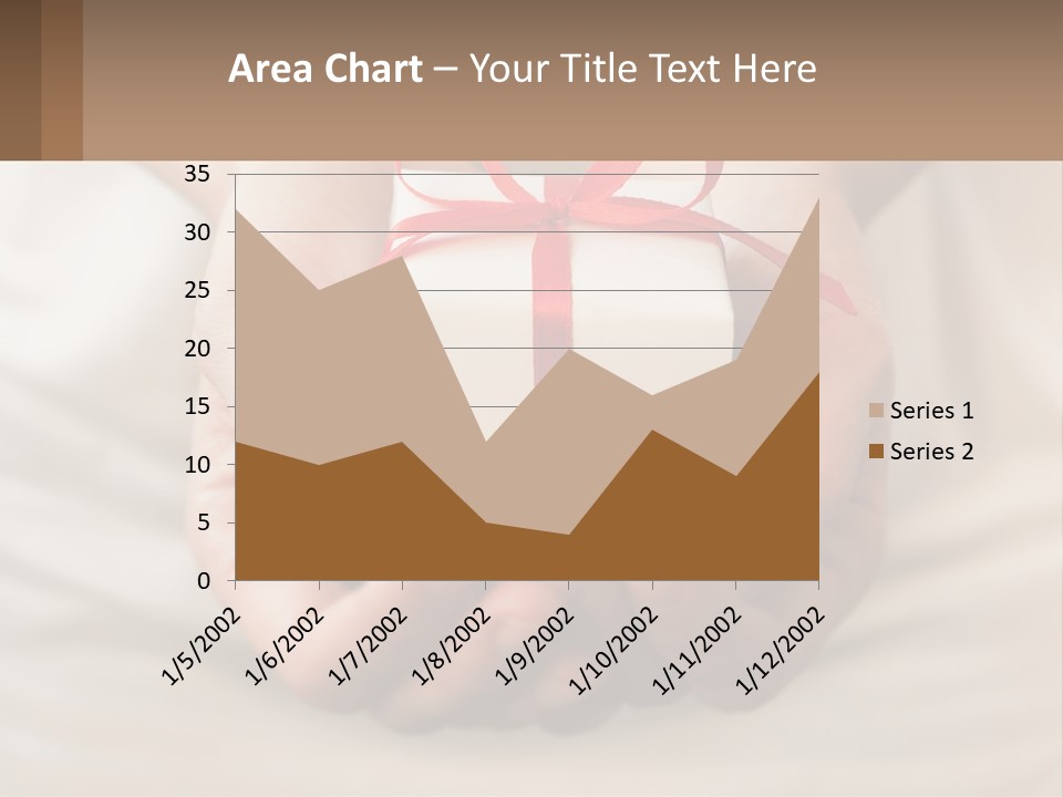 A Person Holding A Present In Their Hands PowerPoint Template