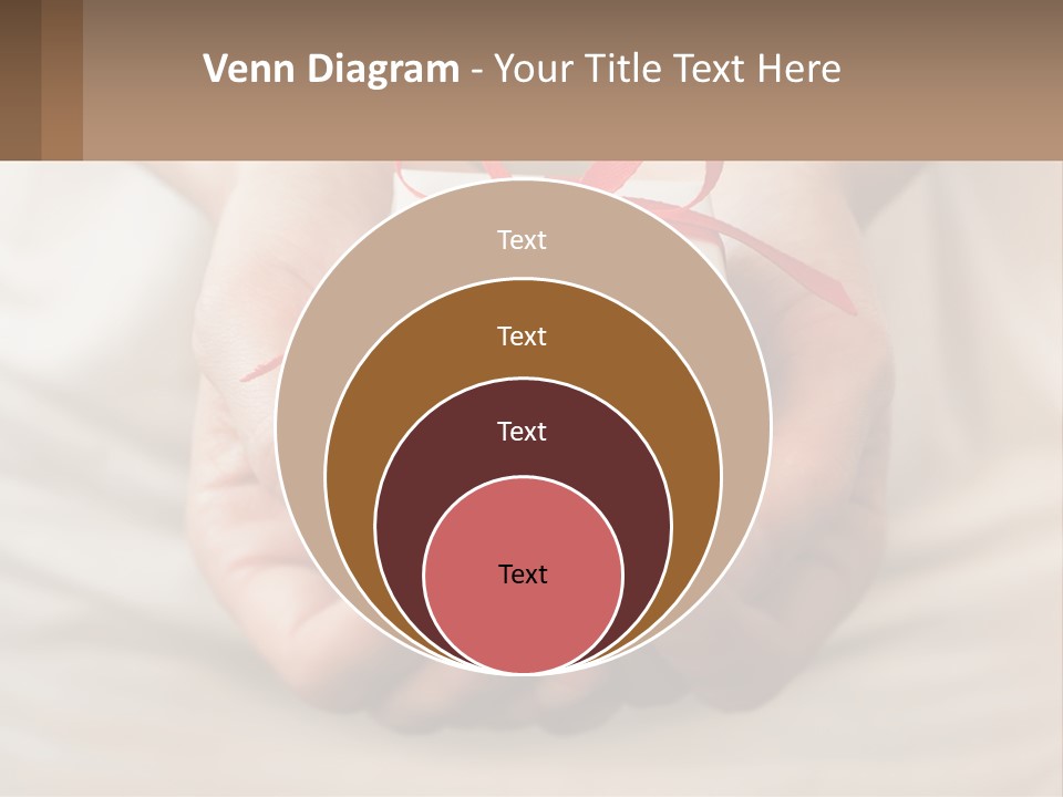 A Person Holding A Present In Their Hands PowerPoint Template