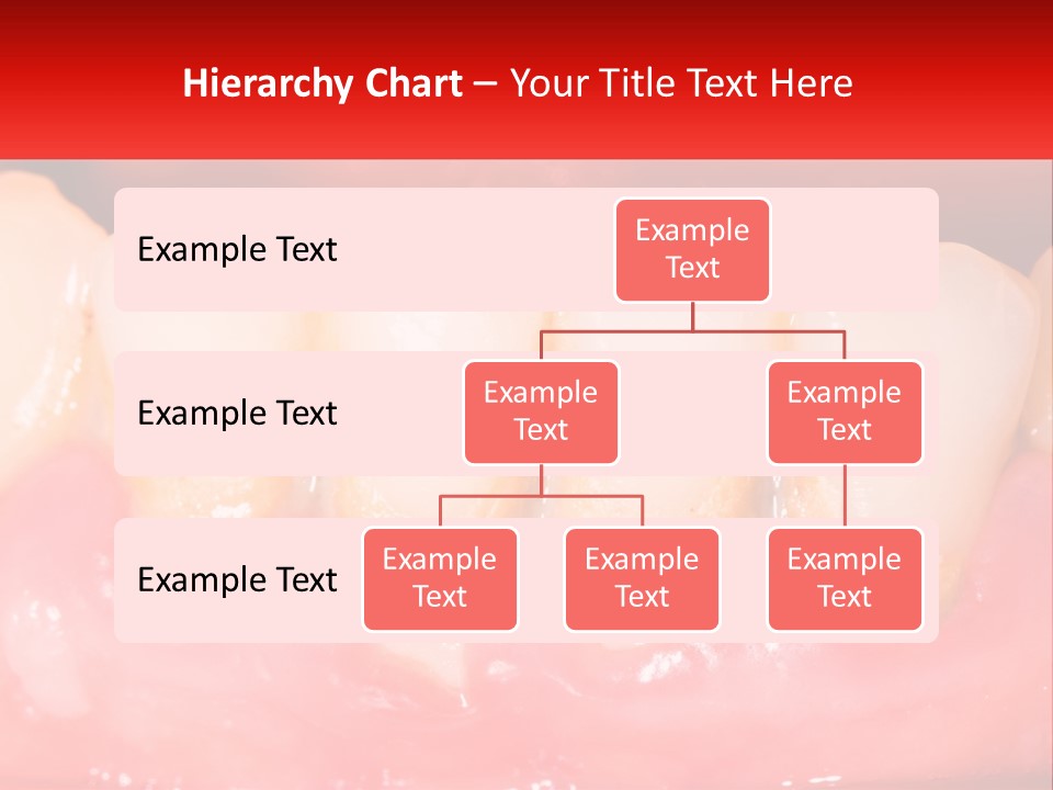 A Close Up Of A Tooth With A Red Background PowerPoint Template