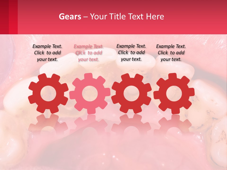 A Close Up Of A Tooth With Molds On It PowerPoint Template