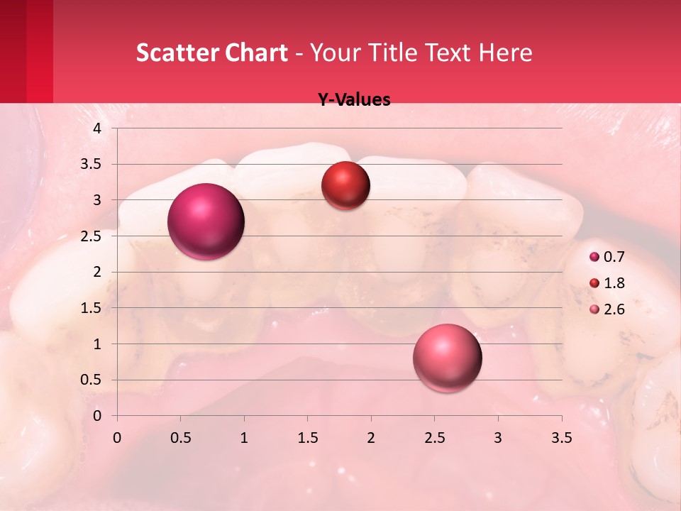 A Close Up Of A Tooth With Molds On It PowerPoint Template