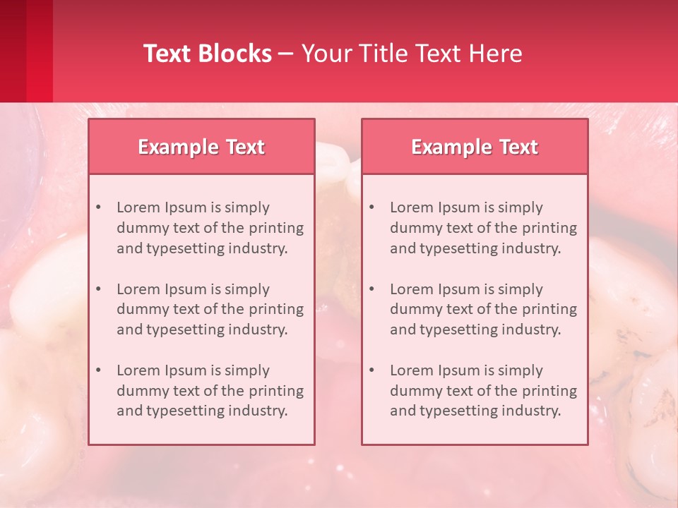 A Close Up Of A Tooth With Molds On It PowerPoint Template