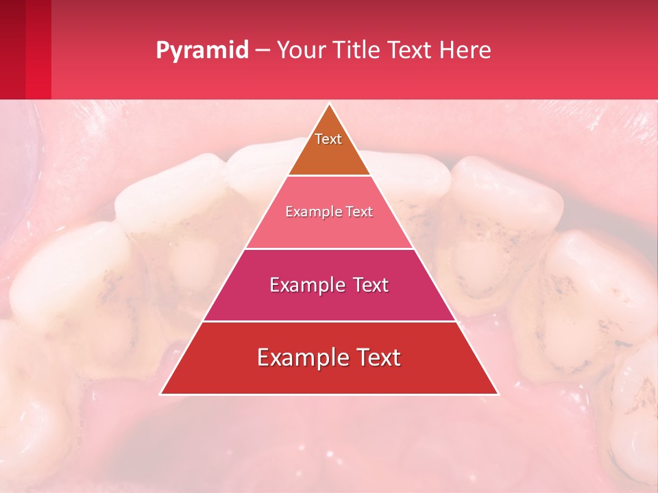 A Close Up Of A Tooth With Molds On It PowerPoint Template