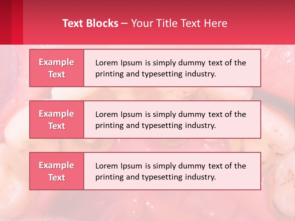 A Close Up Of A Tooth With Molds On It PowerPoint Template
