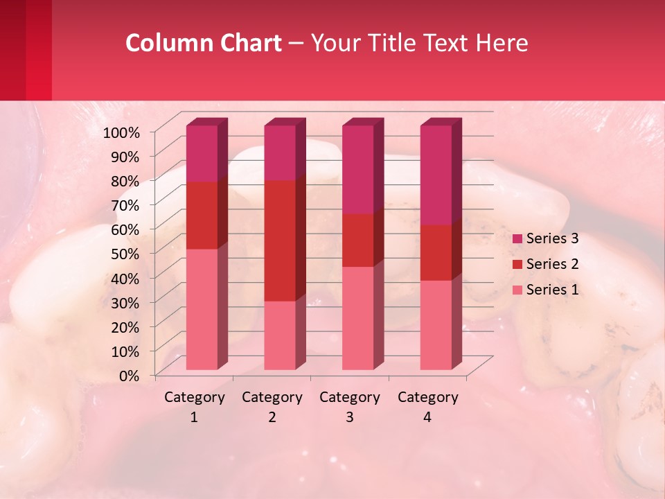 A Close Up Of A Tooth With Molds On It PowerPoint Template