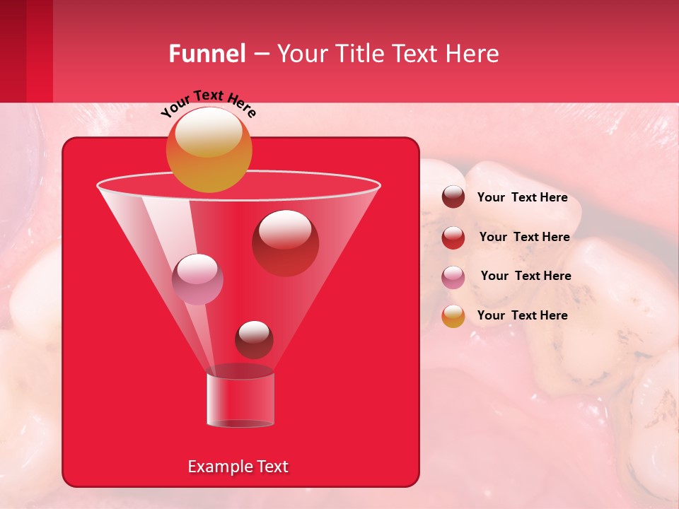 A Close Up Of A Tooth With Molds On It PowerPoint Template
