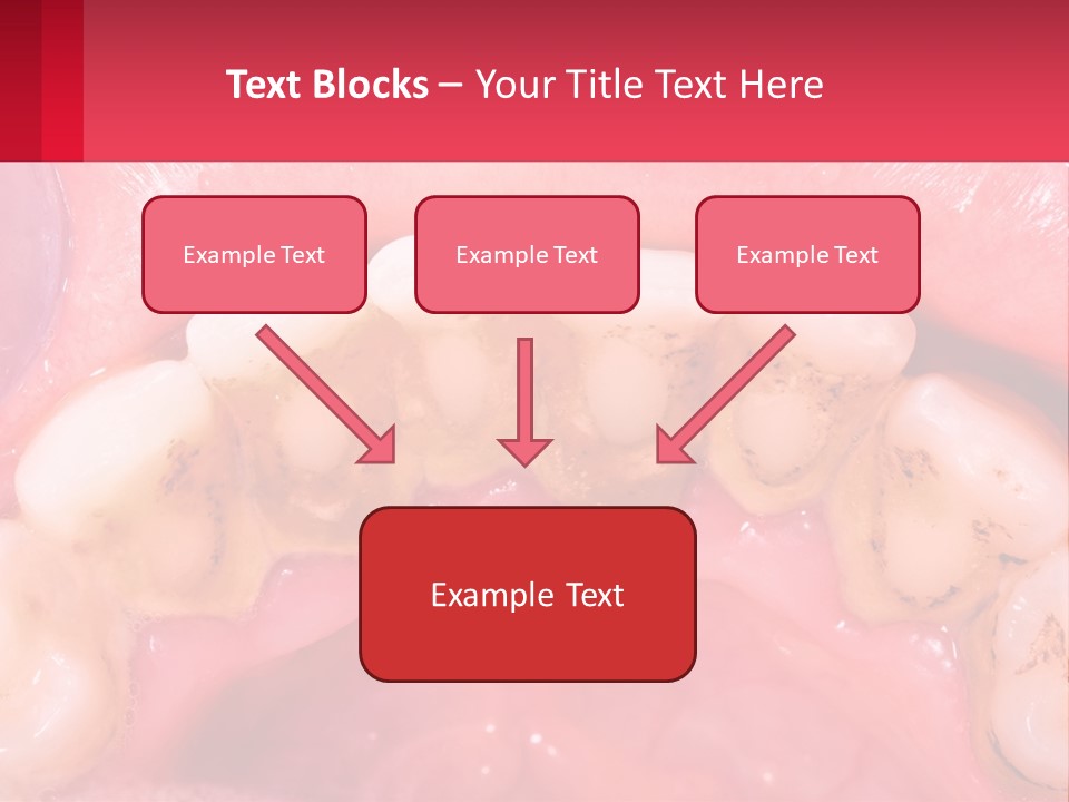 A Close Up Of A Tooth With Molds On It PowerPoint Template