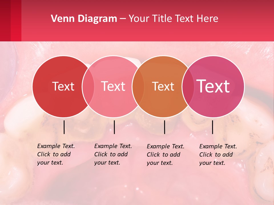 A Close Up Of A Tooth With Molds On It PowerPoint Template
