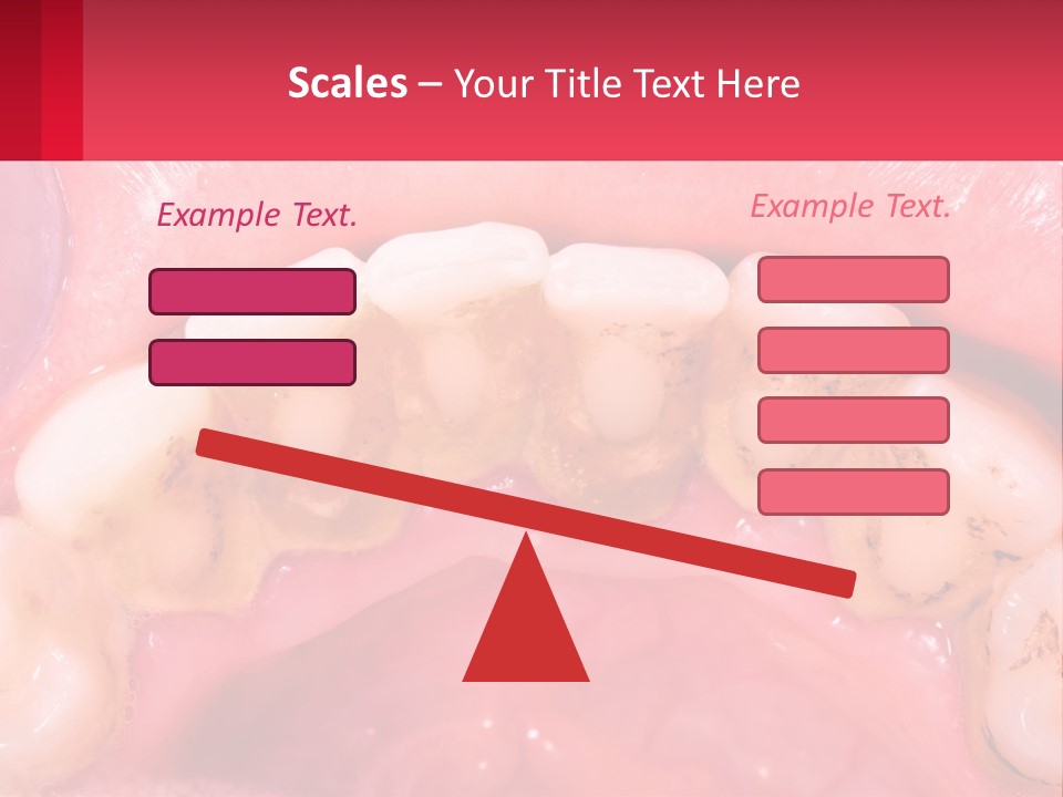 A Close Up Of A Tooth With Molds On It PowerPoint Template