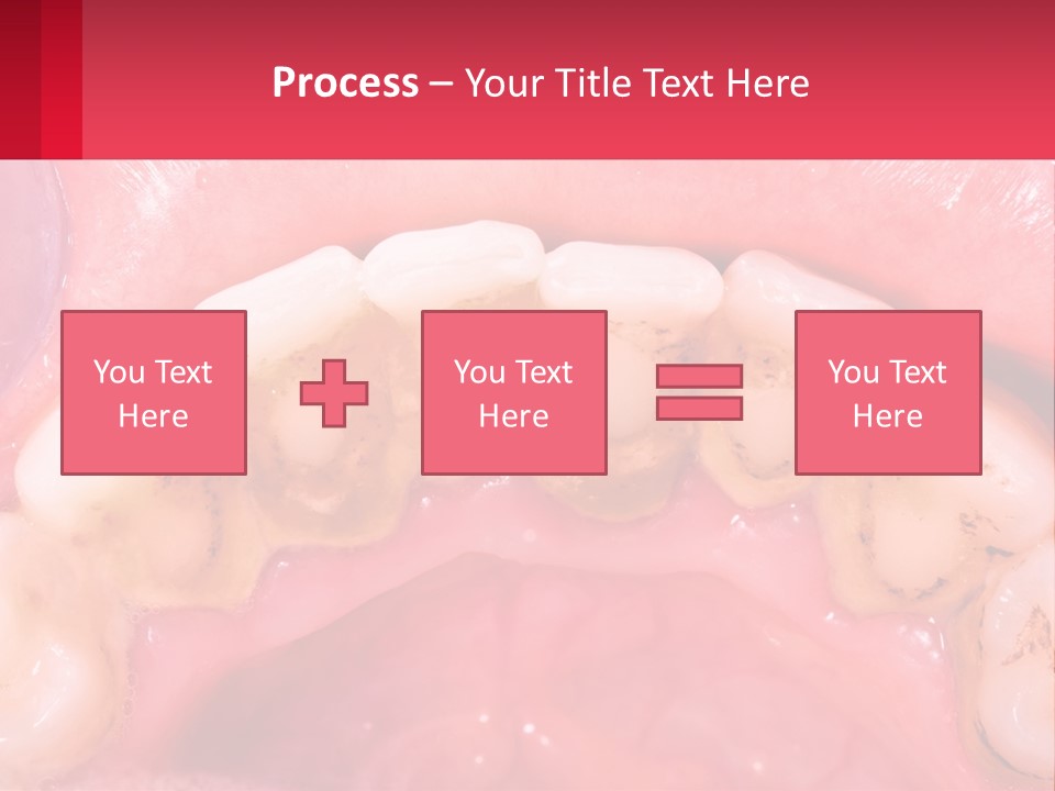 A Close Up Of A Tooth With Molds On It PowerPoint Template