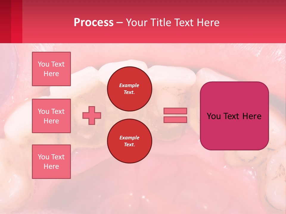 A Close Up Of A Tooth With Molds On It PowerPoint Template