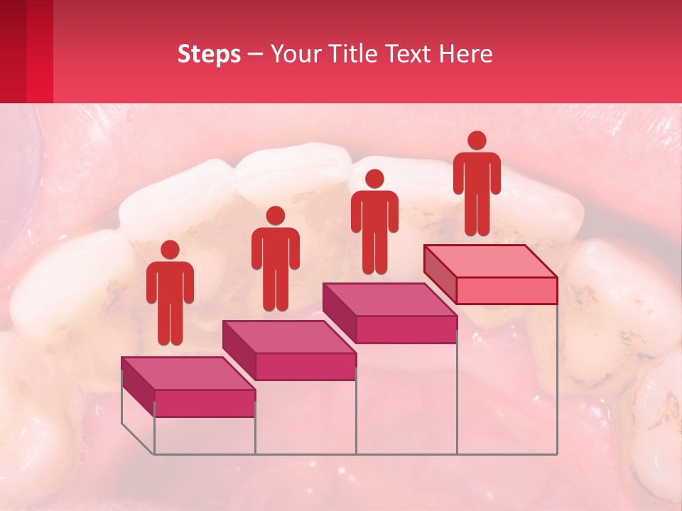 A Close Up Of A Tooth With Molds On It PowerPoint Template