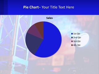 A Stage With A Projector Light On It PowerPoint Template